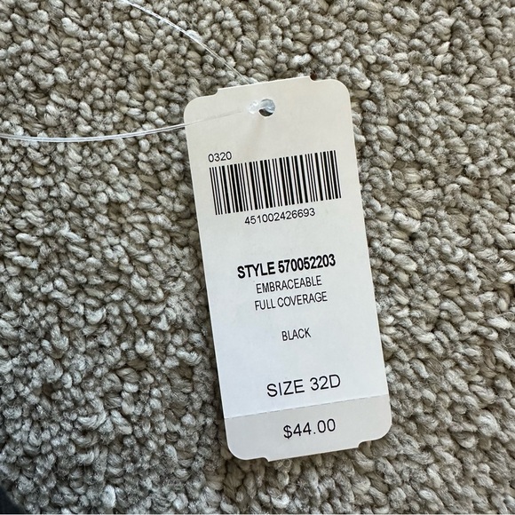 Soma Embraceable Embraceable Full Coverage Bra in Black Size 32D - Picture 2 of 4